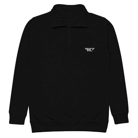 CLUB QUARTER ZIP - BLACK
